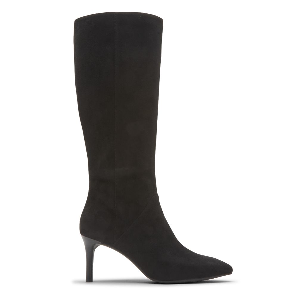 Botas Rockport Total Motion Ariahnna Tall Senhora - Pretas ( 028-BCZSKT )